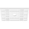 Ekena Millwork Beaux Architectural Grade PVC Ceiling Medallion, 26"W x 17 3/8"H x 3"ID x 9"C x 1"P, One-Piece CMP26X17BX-03000 - alternate 2